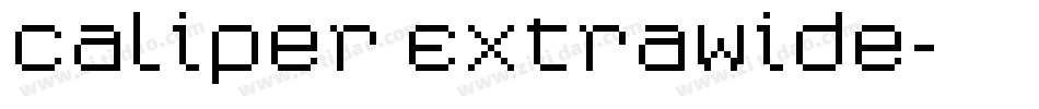 Caliper ExtraWide字体转换